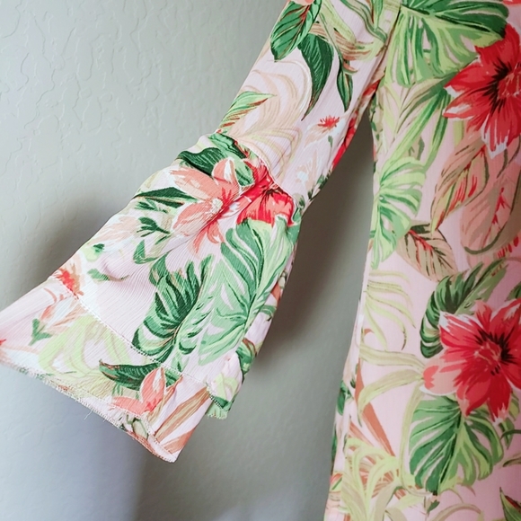 J Jill Tropical Floral Print Tunic XS - Picture 7 of 10